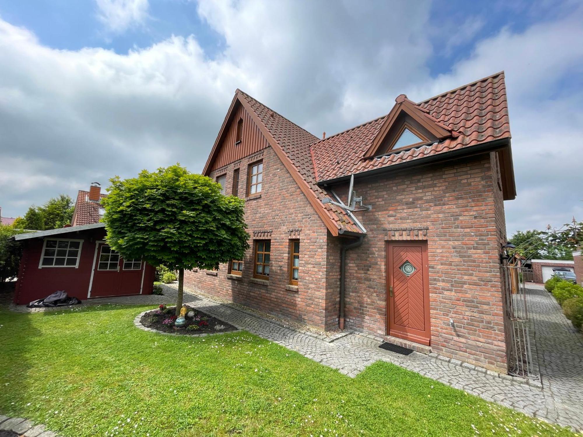 Ferienhaus Henny: 6 Geh-Minuten Vom Hafen. Privater Garten Jemgum Exteriér fotografie